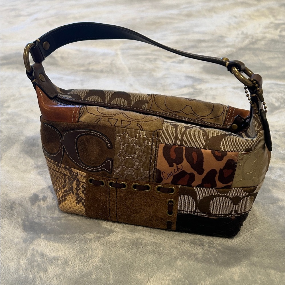 Coach Multicolor Patchwork wristlet bag - image 1